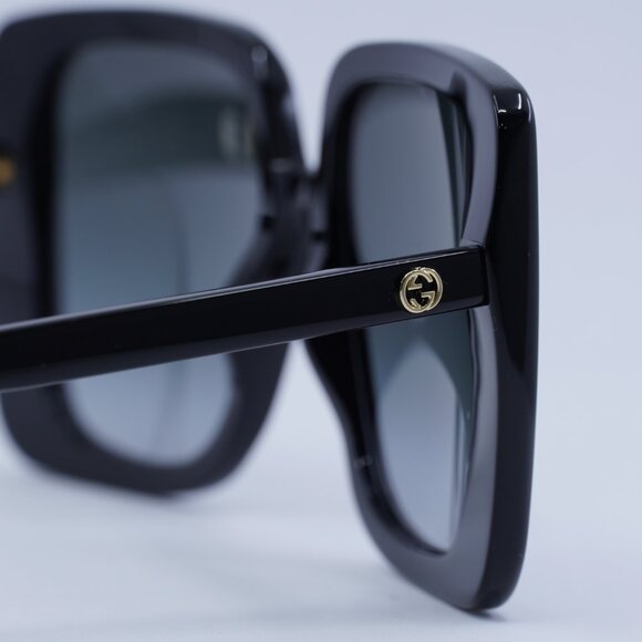 🕶️ New Gucci GG1314S 001 Sunglasses - Black Frame, Grey Gradient Lenses - Picture 6 of 10